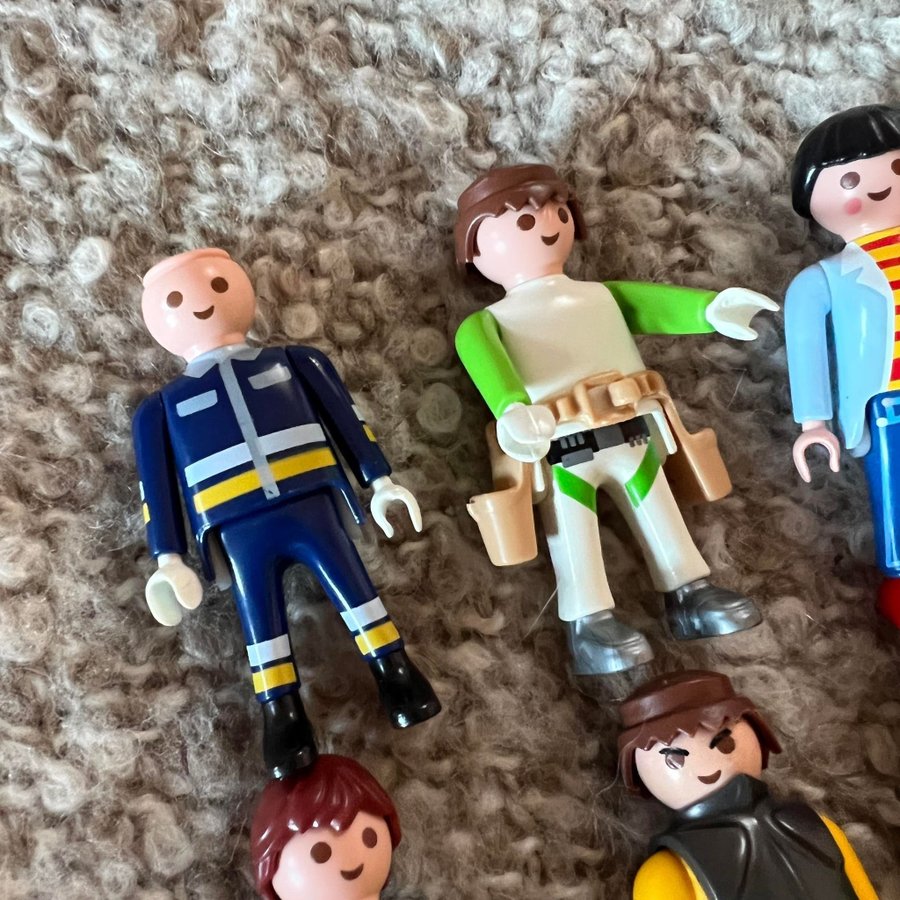 Diverse Playmobil gubbar/figurer • Lek Retro Plast Leksaker Figurer