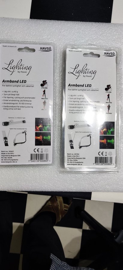 2 HELT NYA ARMBAND LED LIGHTING BY HAVSÖ