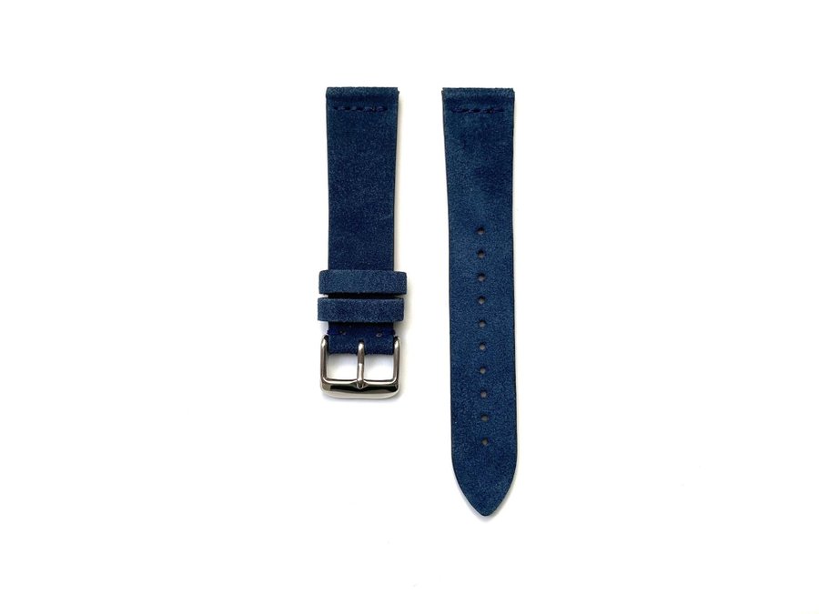 Klockband Mocka 22mm - Blå