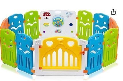 Baby Vivo playpen baby barrier crawling safety gate for children