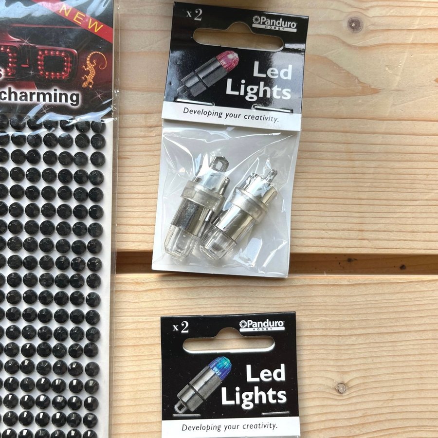 Pysselpaket - Laser-cut (schablon) ljusslinga - led led lights… - Oanvänt skick