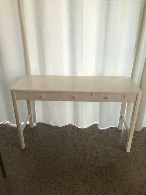 Massiv trä Sidobord sideboard vit