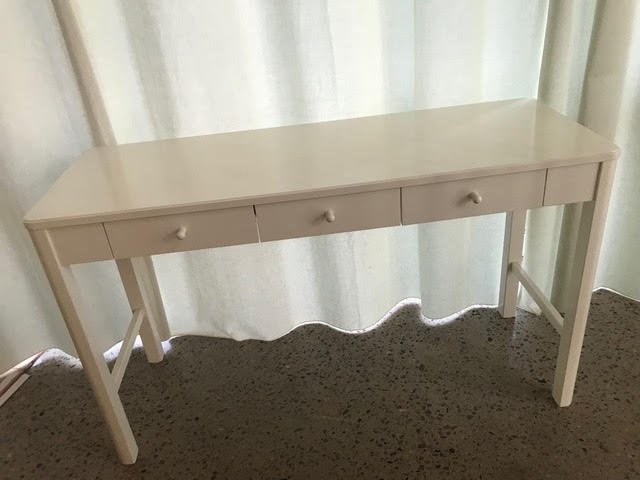 Massiv trä Sidobord sideboard vit