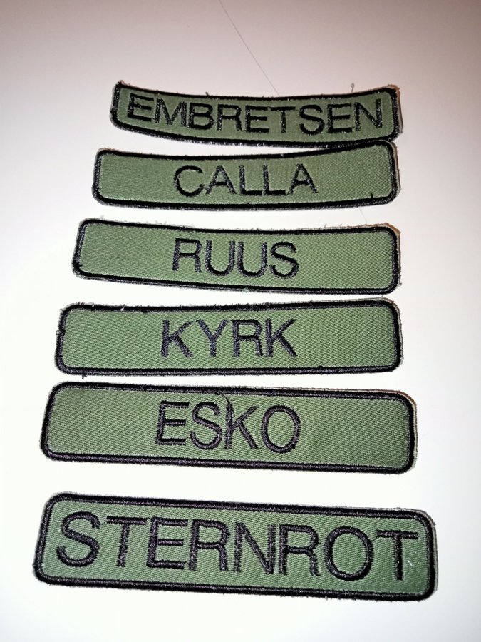 Militär namnband (3st)