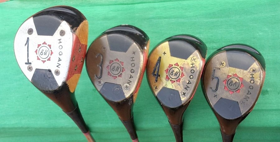 Vintage 1960s Ben Hogan Golf Clubs - Complete Set with Rare PC-5 Blade Irons