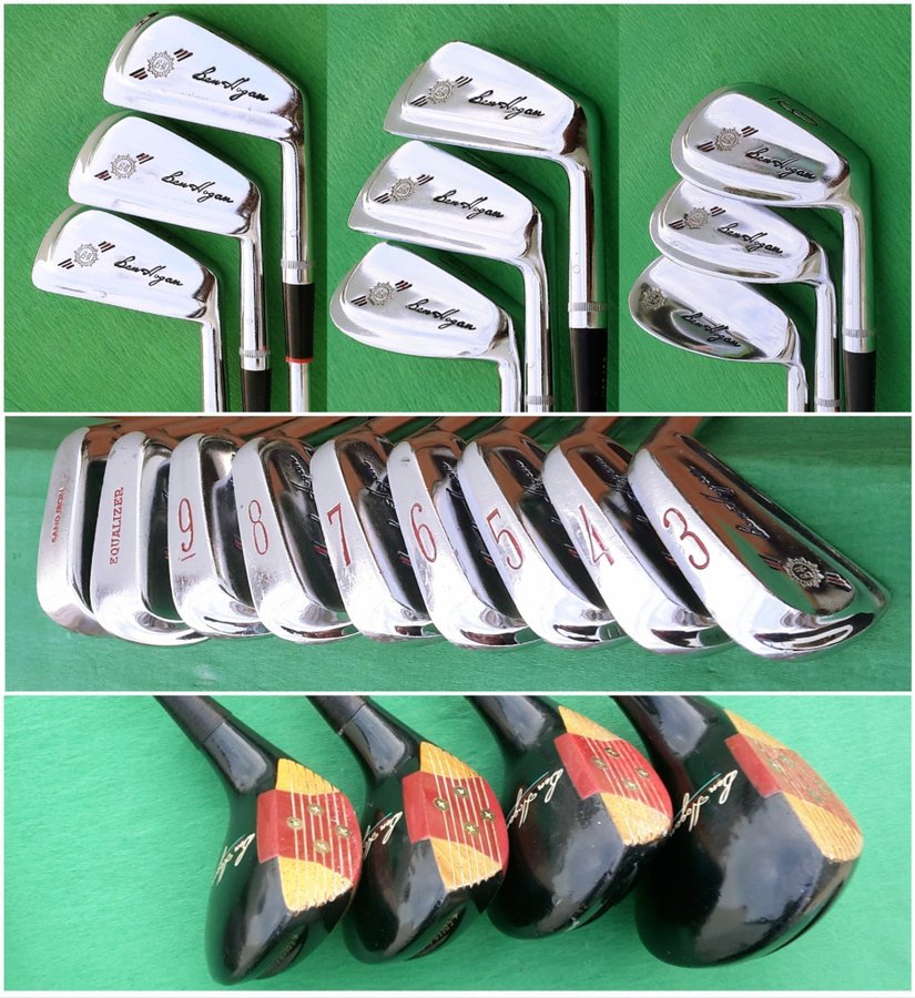 Vintage 1960s Ben Hogan Golf Clubs - Complete Set with Rare PC-5 Blade Irons