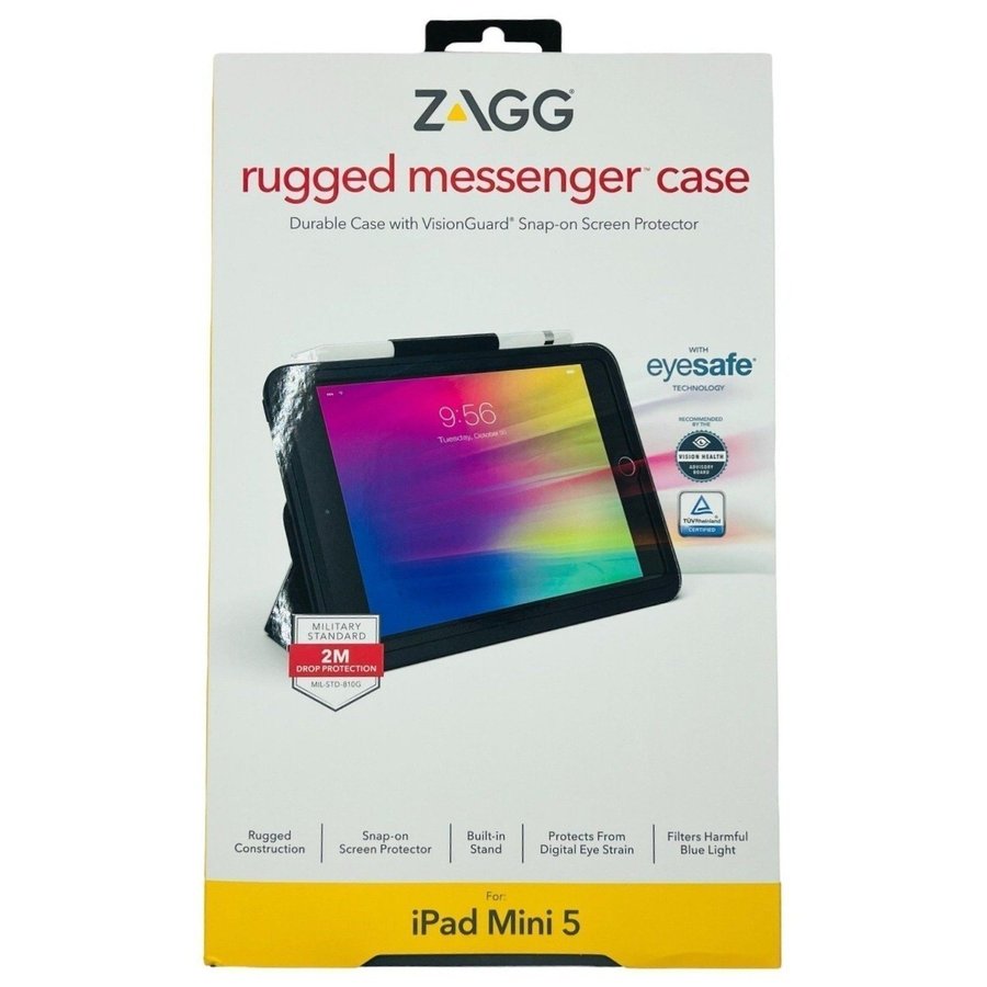 Zagg Rugged Folio - iPad Mini 4/5 (2019) - Stöttålig Fodral med Skärmskydd