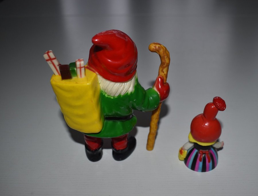 Tomte och tomte flicka design Karen Kjaersgaard jul retro vintage 60-tal