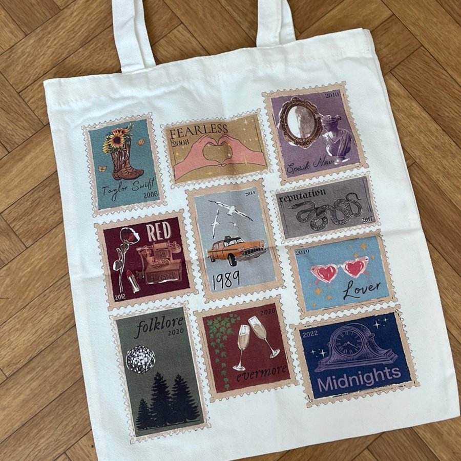 Taylor Swift Fans cornelia street new york Self Print Jute Bag Tote Bag