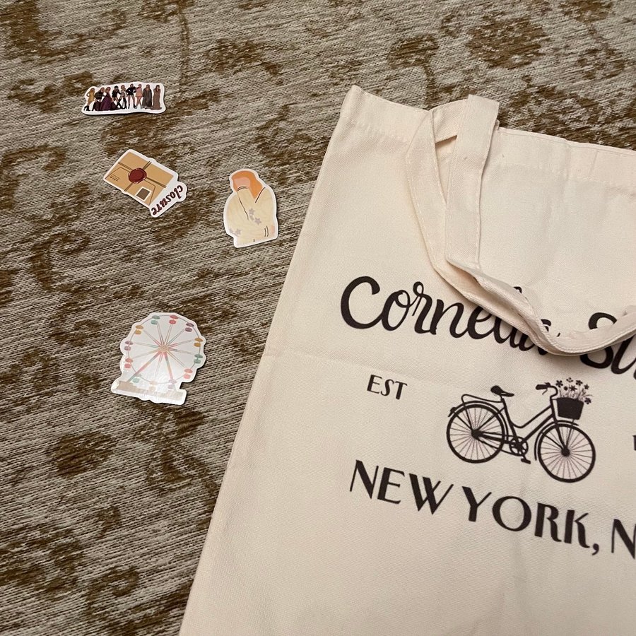 Taylor Swift Fans cornelia street new york Self Print Jute Bag Tote Bag