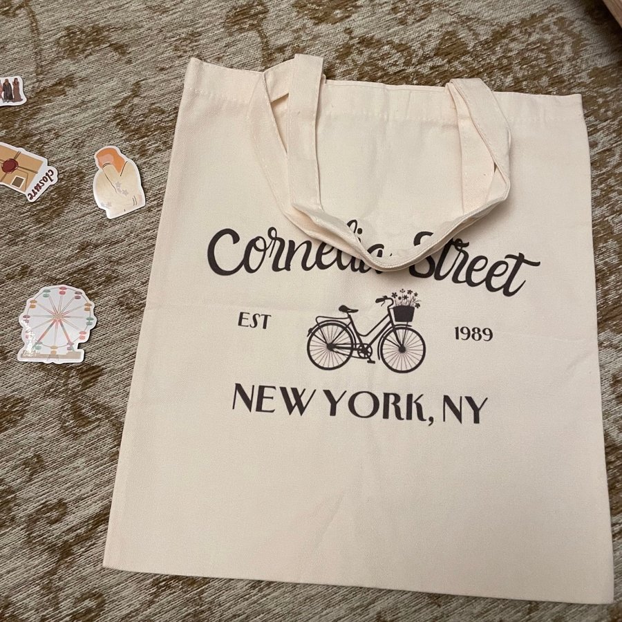 Taylor Swift Fans cornelia street new york Self Print Jute Bag Tote Bag