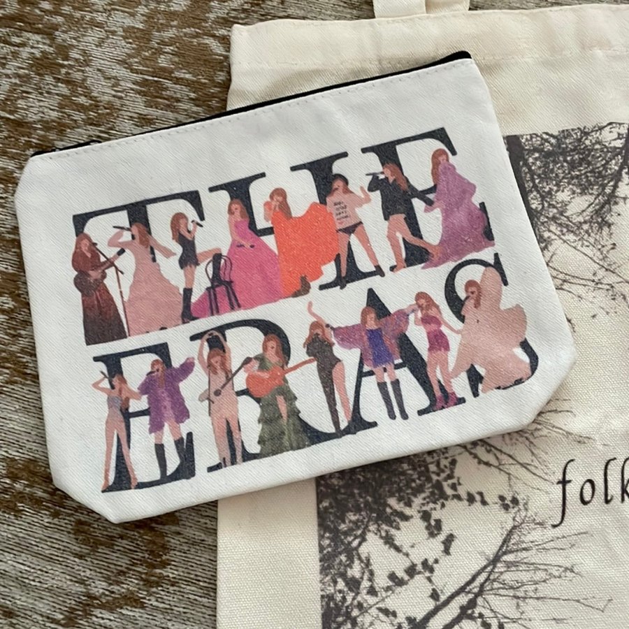 Taylor Swift folklore SET Fans Inspiration Self Print Jute Bag Tote Bag