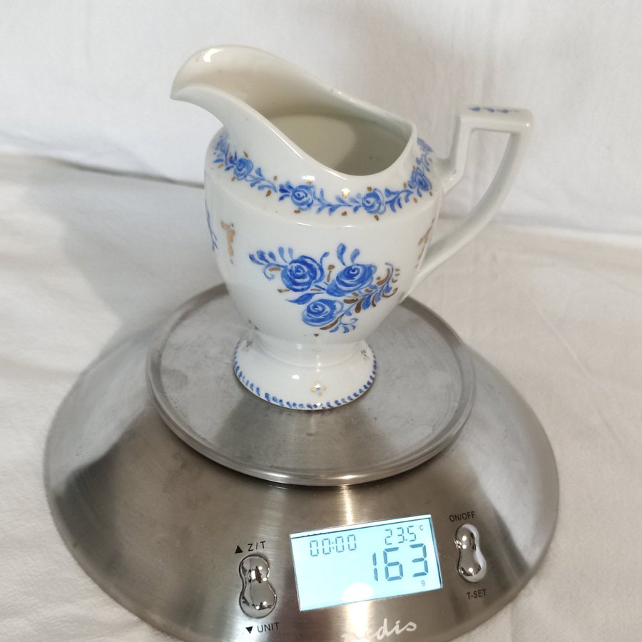 Art Deco 1939 handmålat porslin kaffeservis signerad Lidköping Gera P