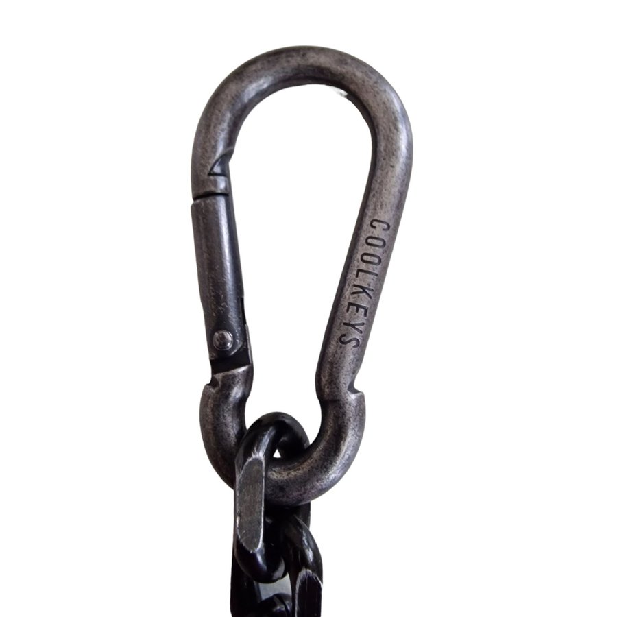 Key Chain Key ring Bottle Opener Carabiner Stainless Steel Vintage Steel