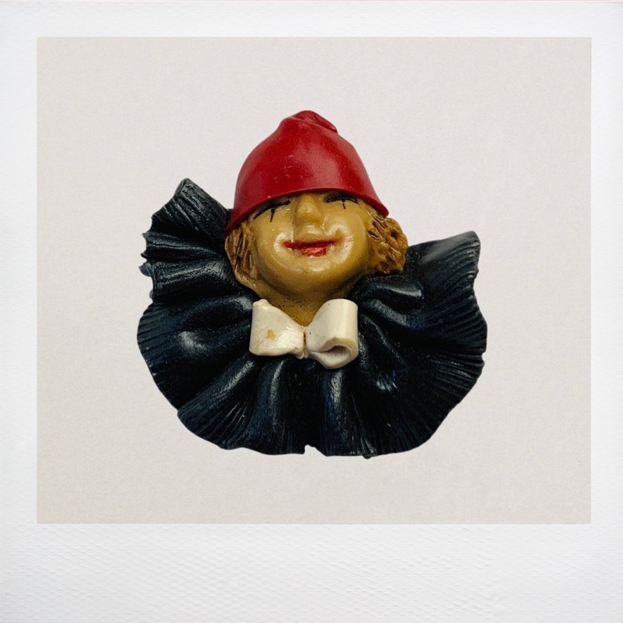 Brooch - Vintage Clown-Shaped Brooch|Vintage Clown Brosch|