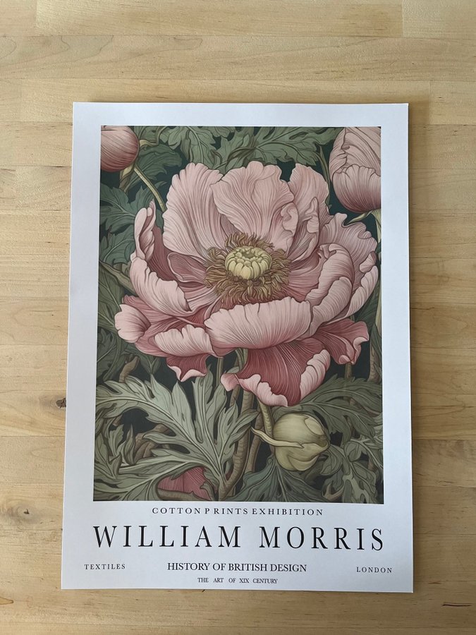Poster A3 William Morris ”Ranunculus”