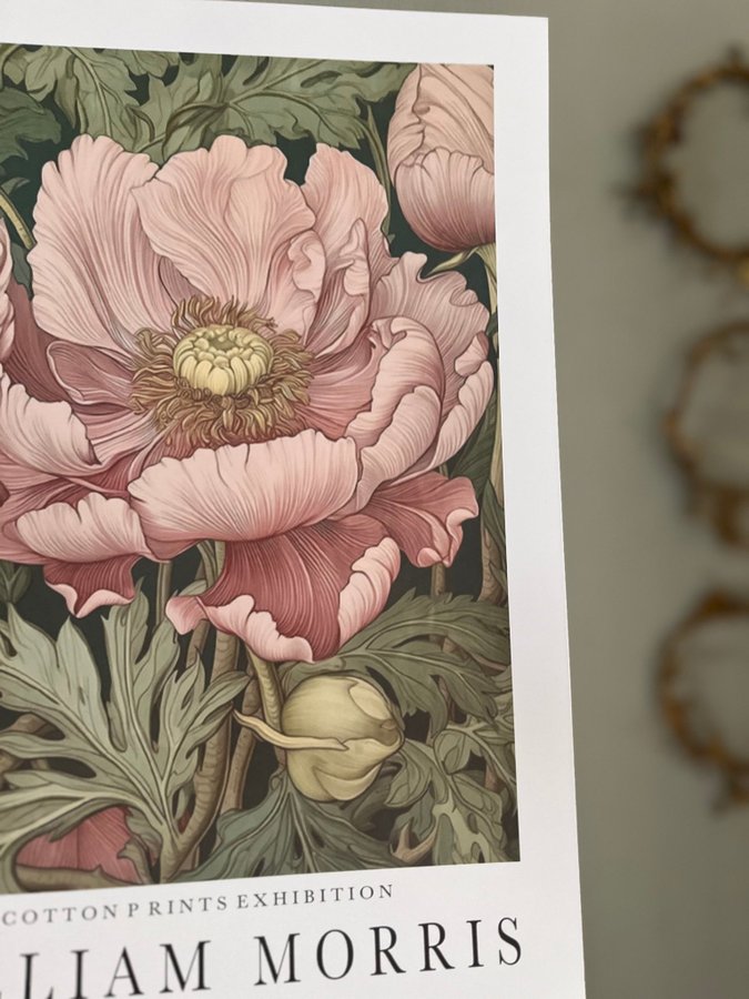 Poster A3 William Morris ”Ranunculus”