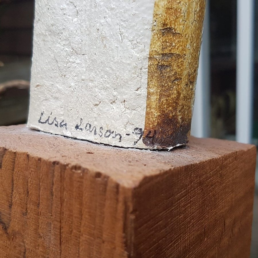 Lisa Larson unikat/unik skulptur signerad Lisa Larson -94 i stengods Gustavsberg