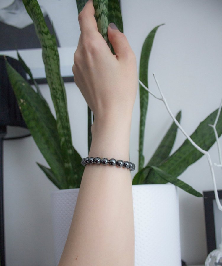 Hematit Armband - Naturlig Ädelsten armband i Storlek S-M