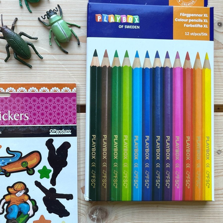 Pysselpaket m klistermärken paper pad tejp mm - Pyssel - Oanvänt skick