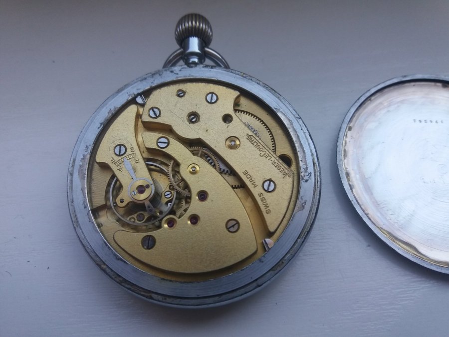 Military pocket watch Jaeger LeCoultre GSTP Switzerland for Great Britain