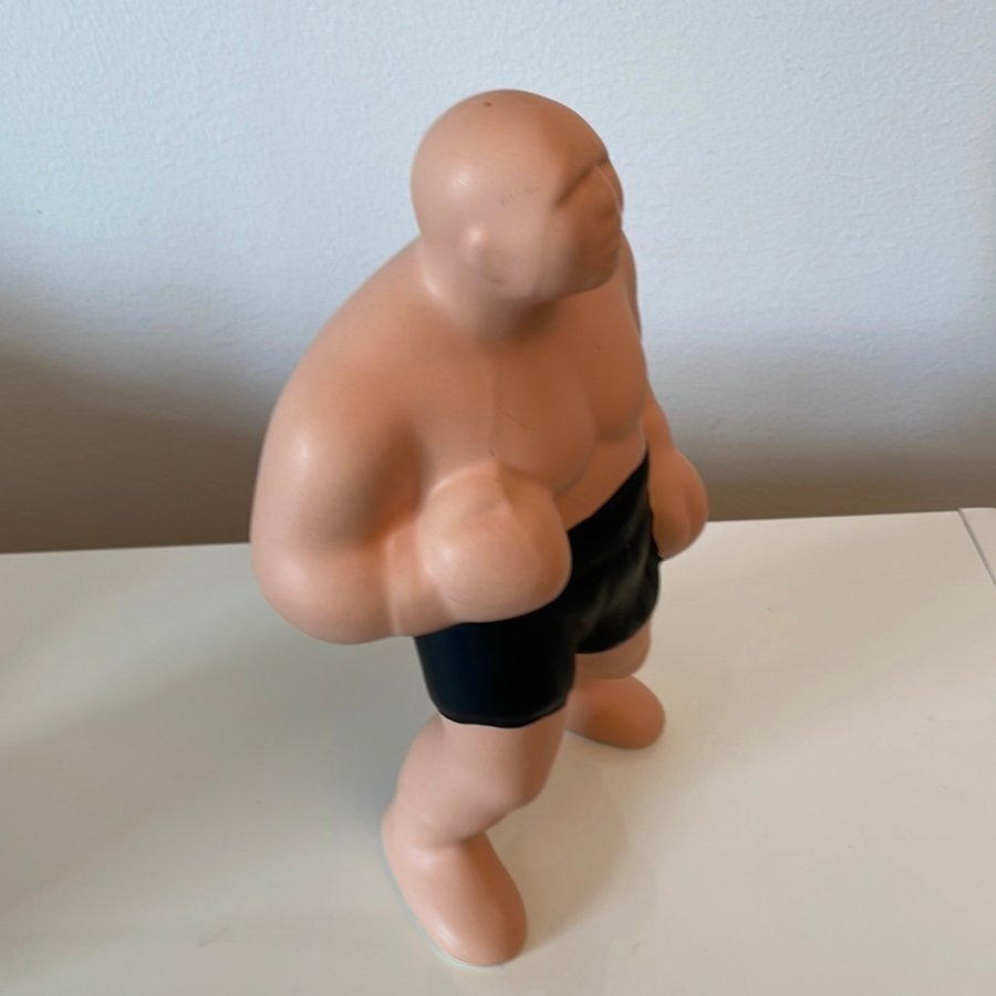 Boxer Muran Strongman Porslin Figur Vintage Signerad ”E”