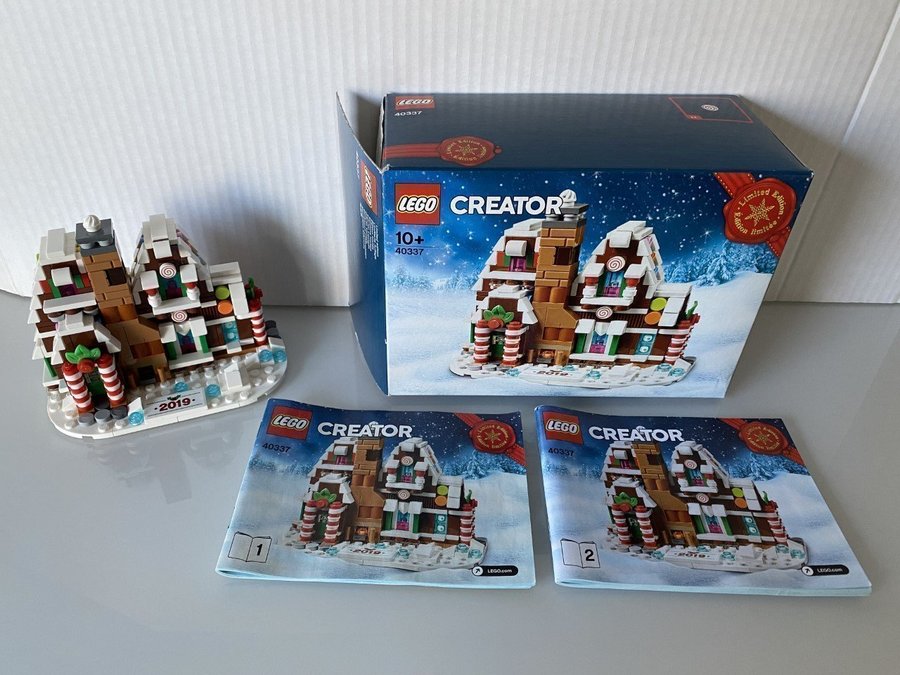 LEGO MINI PEPPARKAKSHUS -LIMITED EDITION-40337- NYSKICK ASK och BRUKSANVISNING!