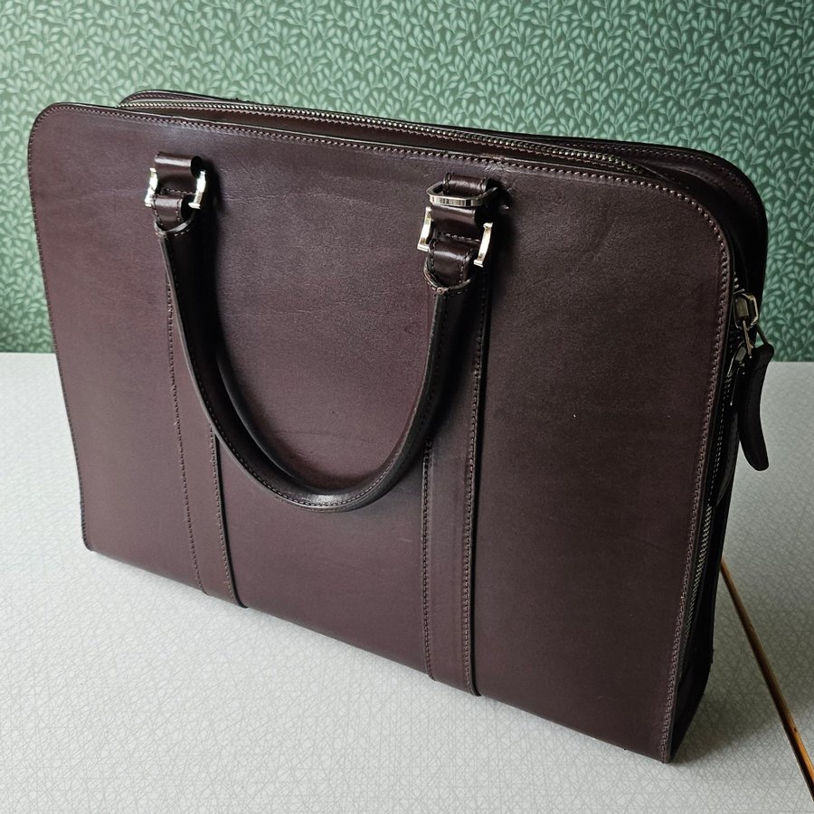 Carl Friedrik - Palissy slim leather briefcase portfölj