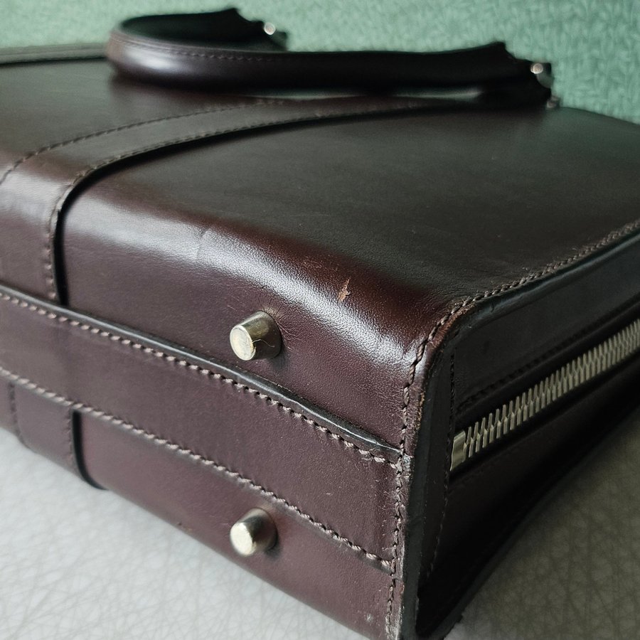 Carl Friedrik - Palissy slim leather briefcase portfölj