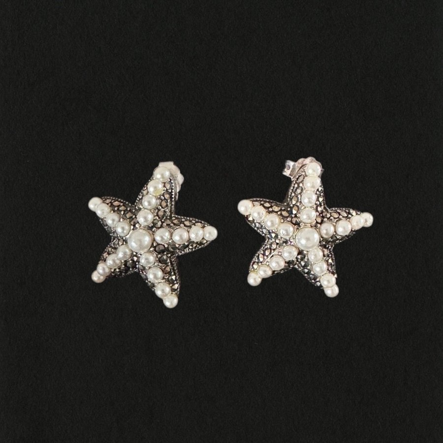 Jewelry - Elegant Silver Starfish Stud Earrings | Sjöstjärna silverörhängen|