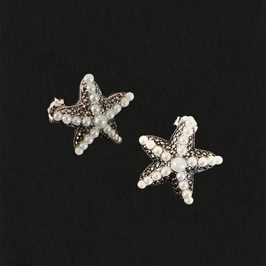 Jewelry - Elegant Silver Starfish Stud Earrings | Sjöstjärna silverörhängen|