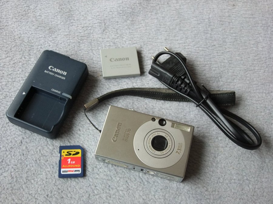 Canon IXUS 70 klassisk digitalkamera i mycket fint skick 7 Mpixlar