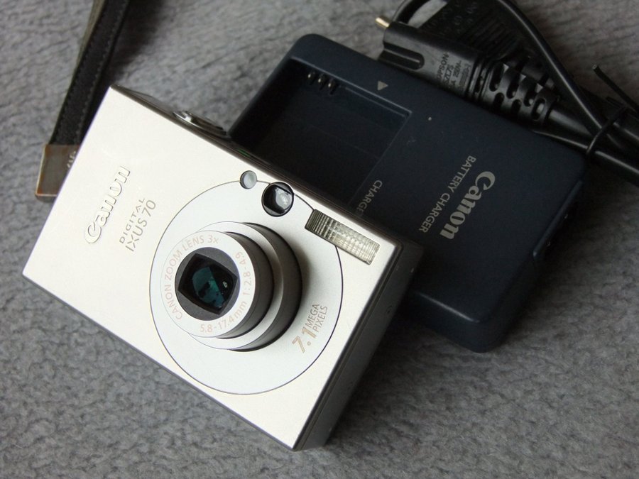 Canon IXUS 70 klassisk digitalkamera i mycket fint skick 7 Mpixlar