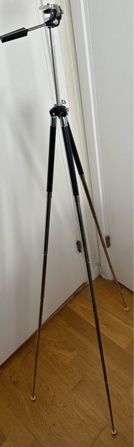 Vintage Rondo Trebensstativ Stativ Tripod metall Krom Konstruktion med bärväska