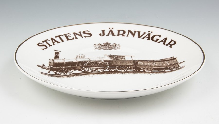 Statens Järnvägar 125 år - Samartallrik - Gustavsberg