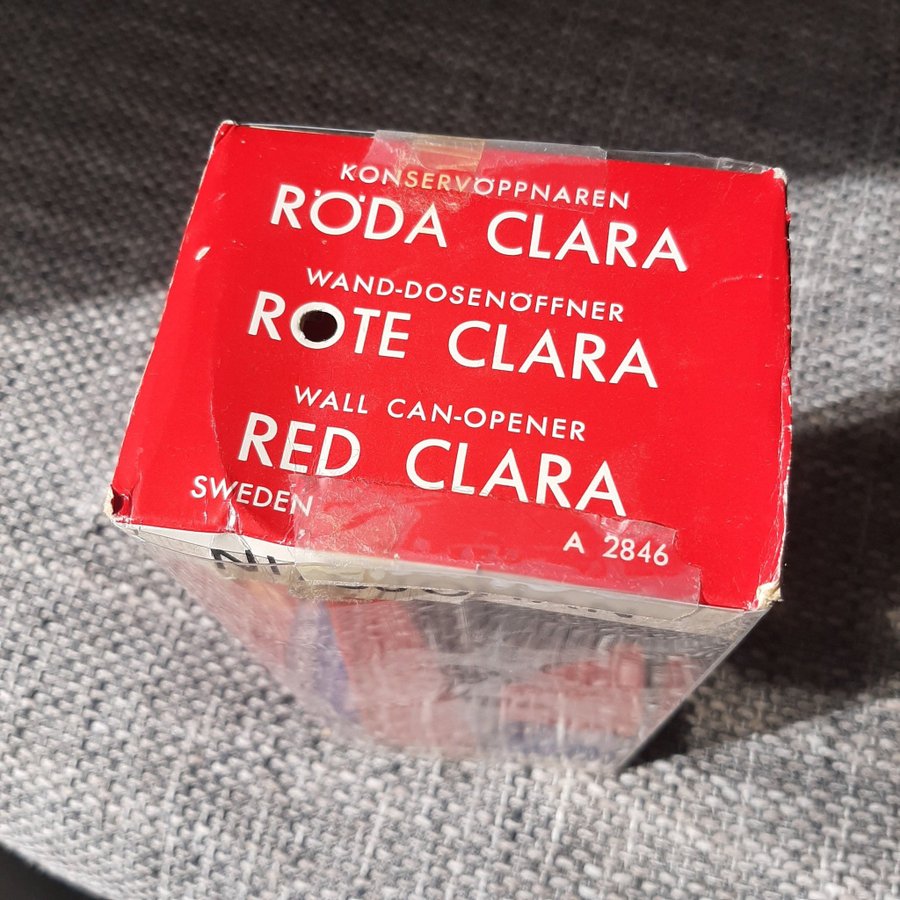 Röda Clara / Klara - Konservöppnare / Retro / Antik / Design Sigvard Bernadotte