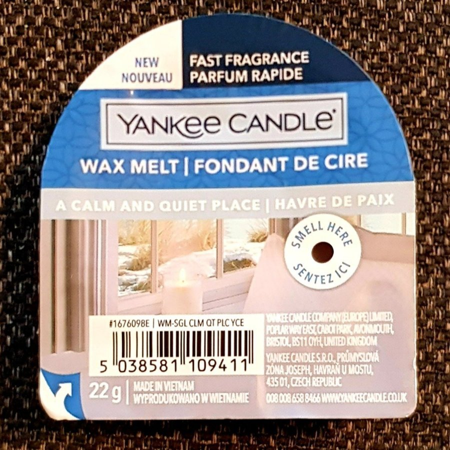 Yankee Candle wax melt A calm and quiet place  billig frakt