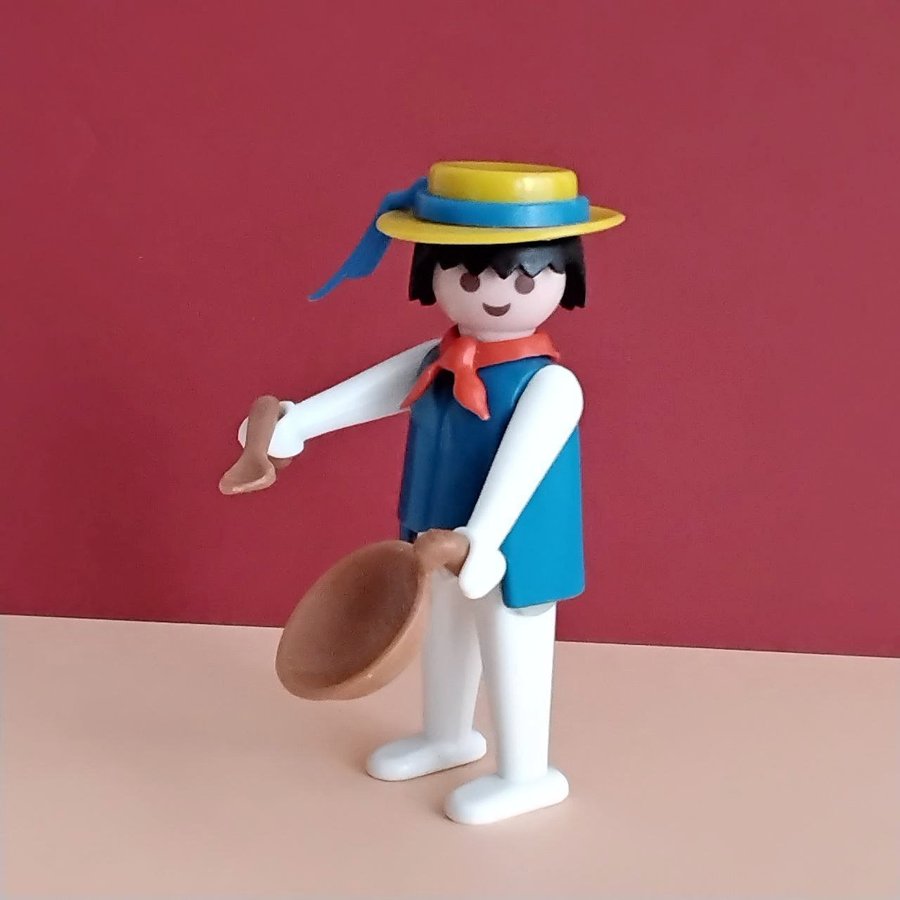 Playmobil vintage sjöman med hatt tallrik och sked (3546)