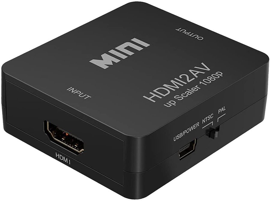 HDMI till RCA 1080p HDMI till AV 3RCA CVBs Composite Video Audio Converter