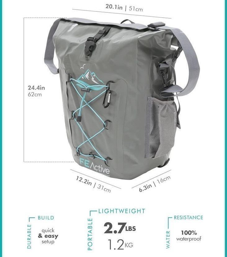 FE Active - Vattentät AXEL väska - THE JOURNEY FORWARD - Helt ny cykelväska 25L