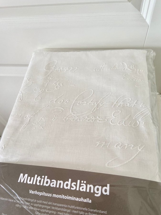 2st Multibandslängder 130x250cm Romantisk Text Shabby Chic 100% Bomull Svanefors