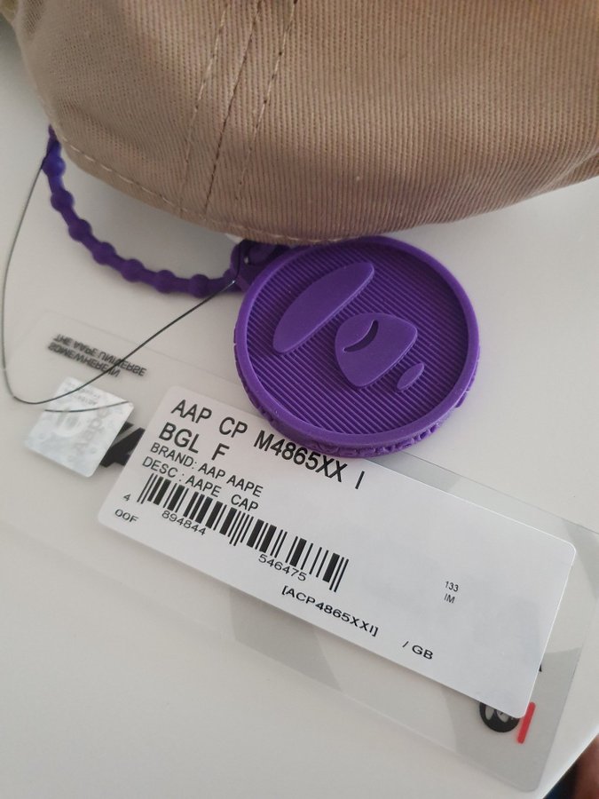 NY Beige Aape Keps Cap Hat