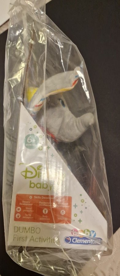 NY Dumbo Baby Bebis Leksak Plush 6 Månader 6+ Disney