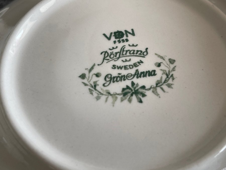 RÖRSTRAND GRÖN ANNA KAFFEKOPPAR