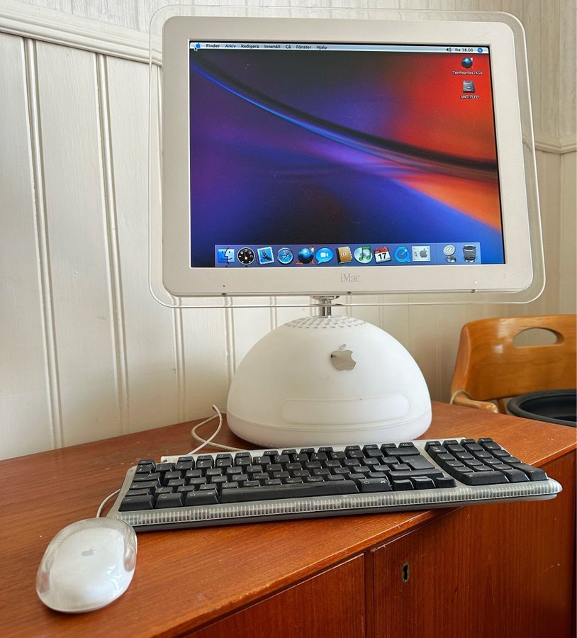 Vintage Apple IMac G4 Dator från 2003