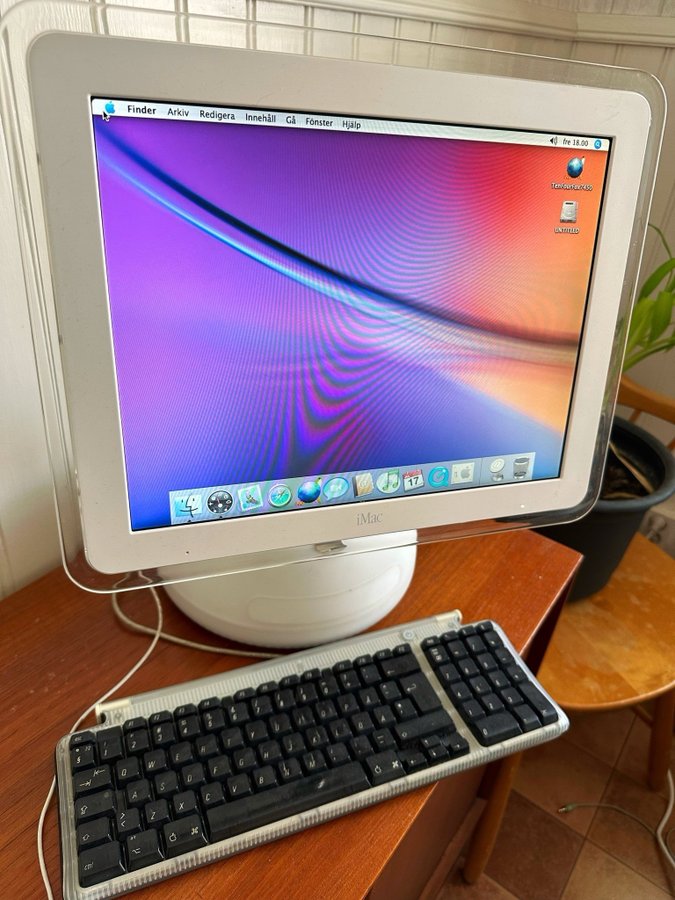 Vintage Apple IMac G4 Dator från 2003