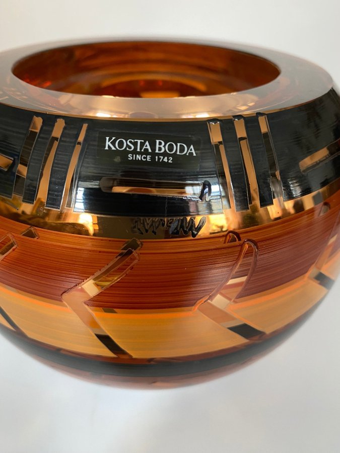 Kosta Boda skål / värmeljushållare serie: Tonga" design: Monica Backström