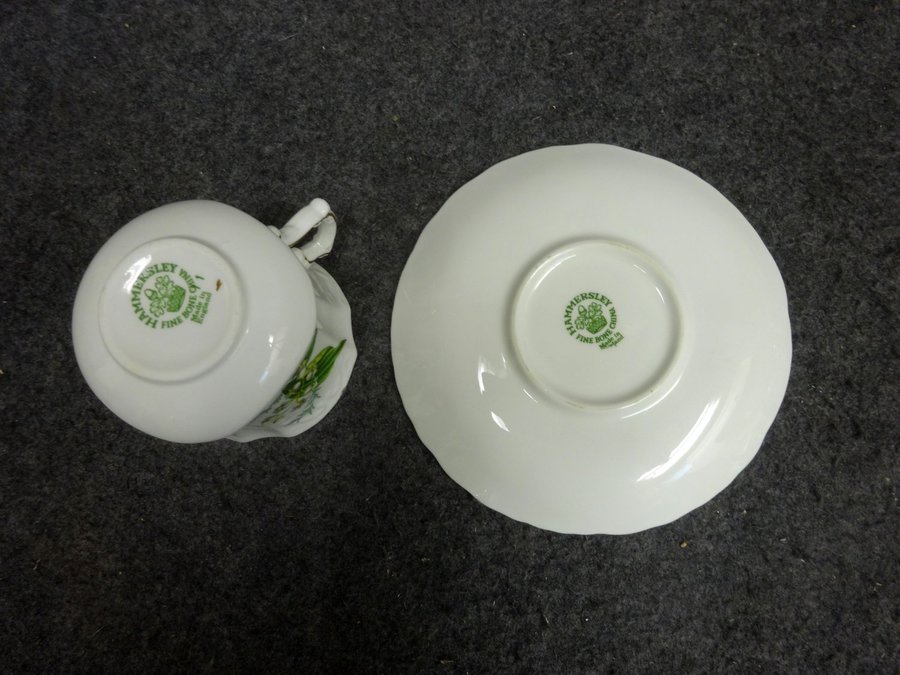 Kaffekopp Fat Liljekonvalj Hammersley Bone China England