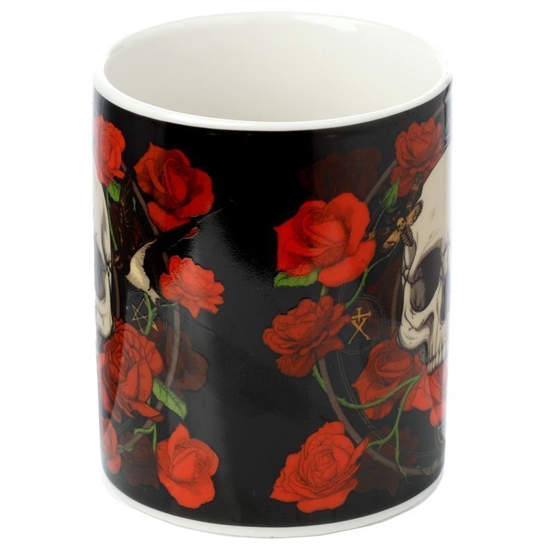 2st Skulls  roses kranium skalle skull porslin muggar present kaffe temuggar