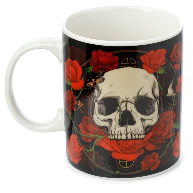 2st Skulls  roses kranium skalle skull porslin muggar present kaffe temuggar